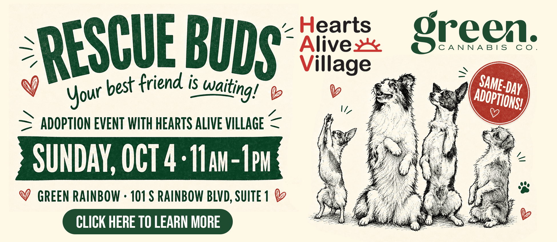 Rescue Buds: Adoption Pop-Up with Hearts Alive Village