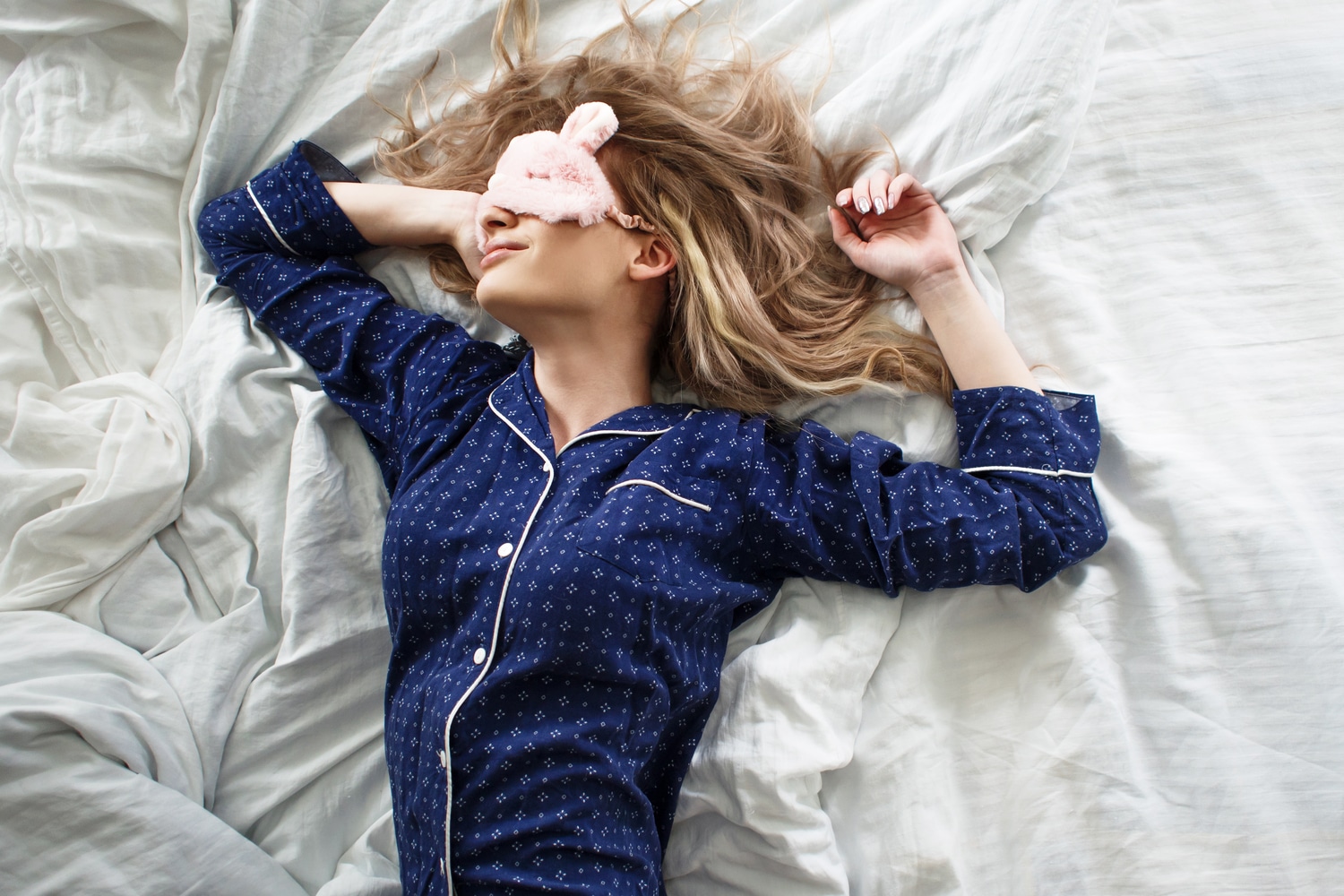 girl in pajamas sleeping