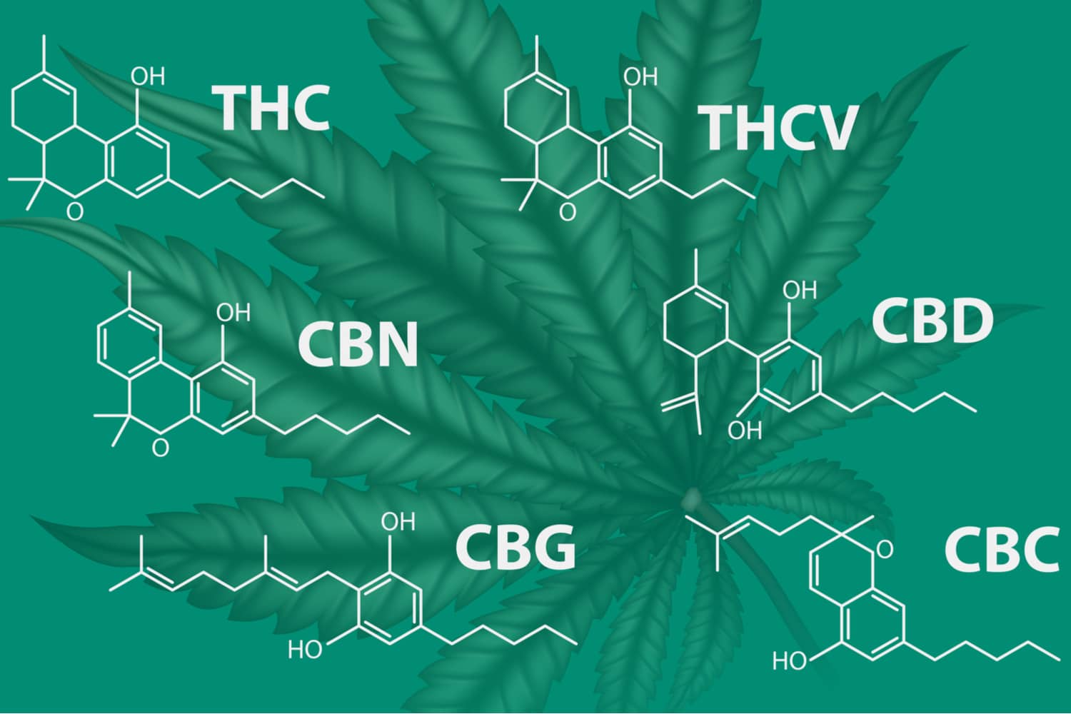 example of cannabinoid chemical structures