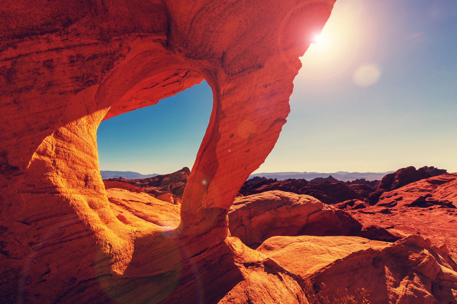 Valley of Fire beautiful red rock formation