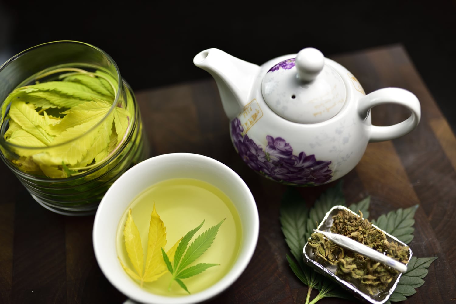 Cannabis infused tea