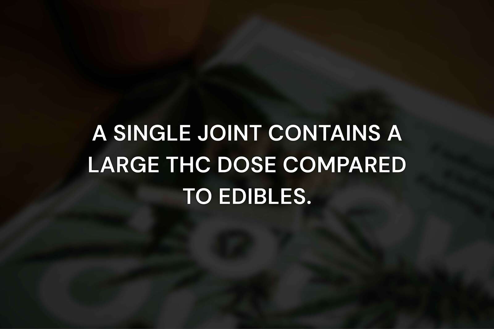 How Much THC Is in a Typical Joint?