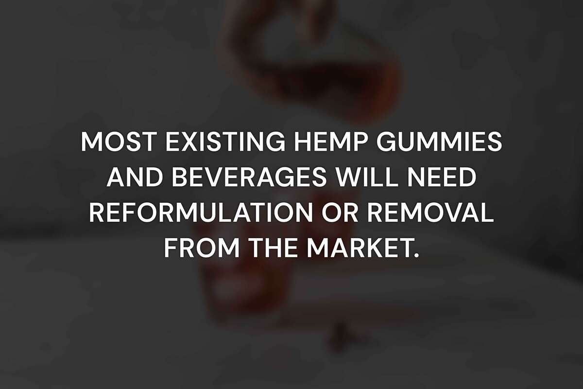 What Does the New Federal Hemp THC Ban Mean for Gummies and Drinks?